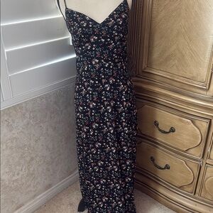 Floral Black Maxi Dress